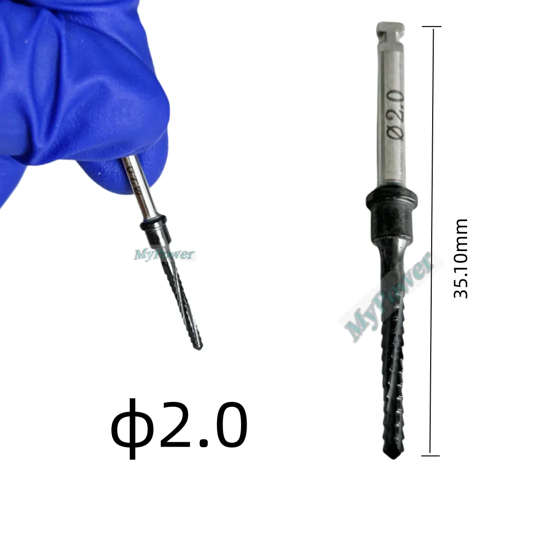 ∅2.0 Dental Cross Cutter Drill Implant Bone Side Cut Debris Blade Fit Lindemann Oss flat head