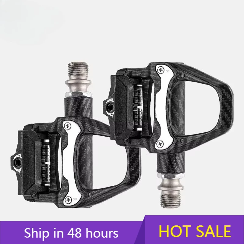 

POWER LEAPTOSUOD Road Bike & Mountain Bike Pedal System Steel for SPD Locking Pedal with Carbon Pattern for Riding & Exercise