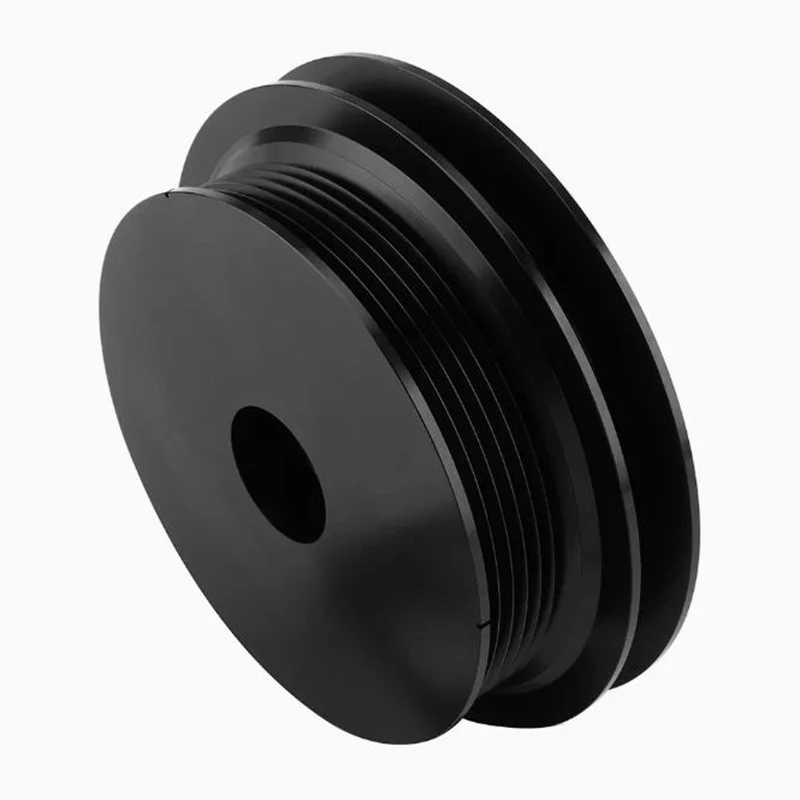 

Rapid Prototyping, Prototype Custom CNC Machining Services Custom Manufacturing of Black Metal Multi-Groove Pulleys