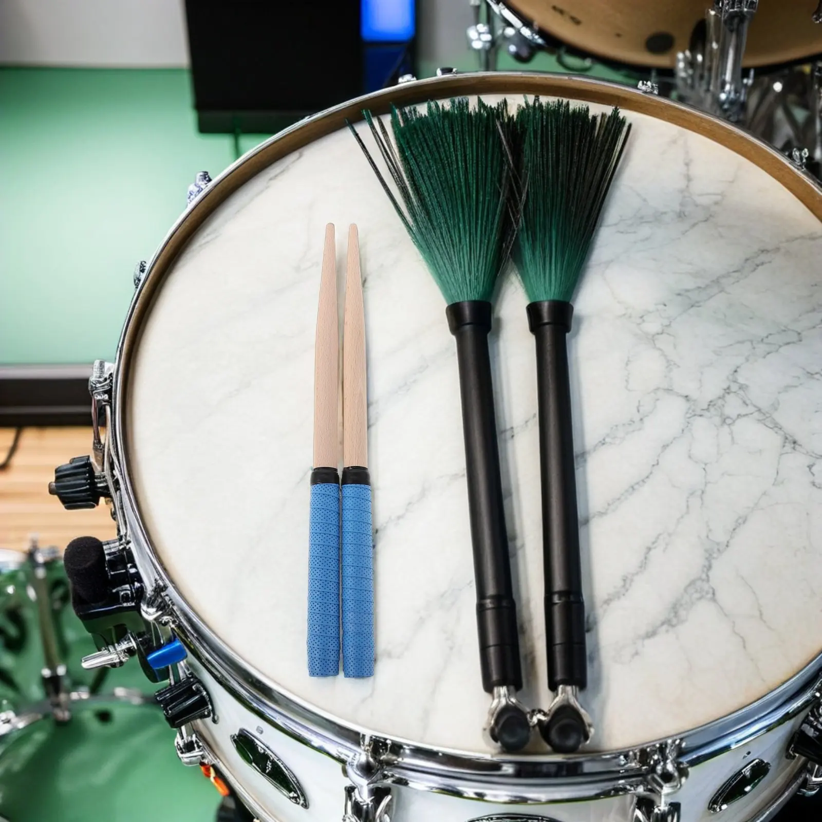 

1 пара деревянных палочек для барабанов тайко, палочки из твердой древесины, противоскользящие, с удобной ручкой, для игры в игры с ударными инструментами