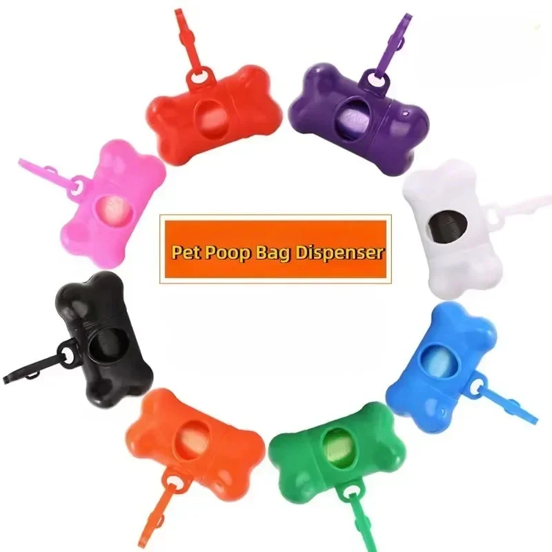 1/2/3/4Pcs Colorful Bone-Shaped Dog Poop Bag Dispensers, Portable Pet Waste Holder, For Outdoor Walks And Training
