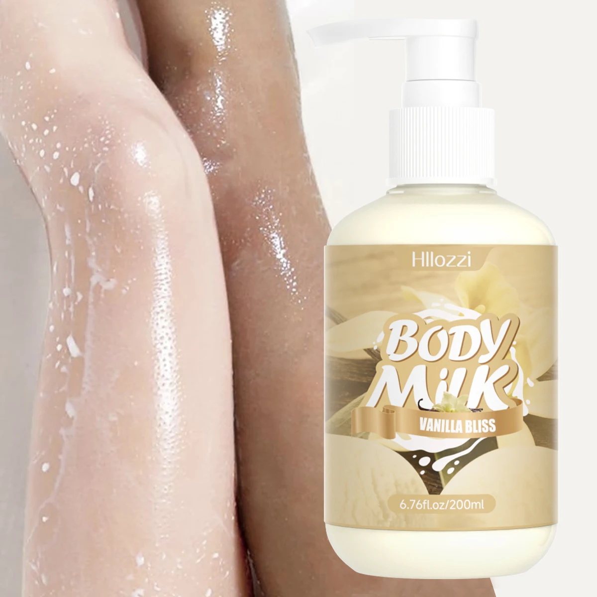 200ml/6.76fl.oz BODYMILKVANILLA Crema hidratante facial y corporal, crema hidratante para pieles sensibles secas a muy secas, fragancia