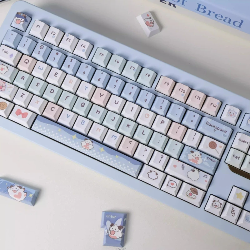 Poro Theme Keycaps Set PBT Sublimation Cute Cherry MDAProfile Keycaps for Mechanical Keyboard Accessories Custom Gaming Key Caps