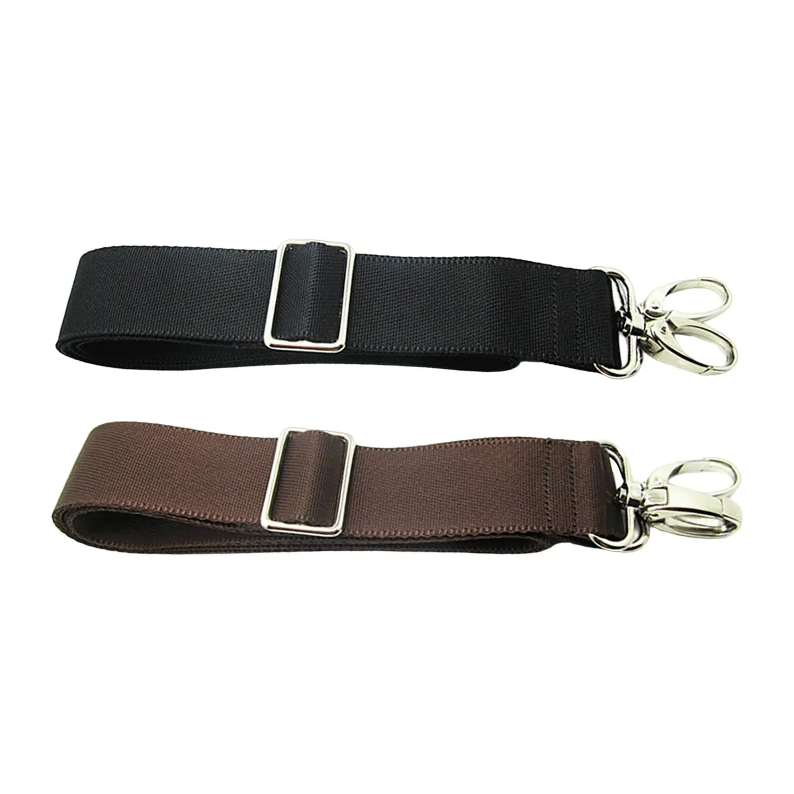 

Shoulder Bag Strap Replacement Belt with Metal Hooks for DIY Laptop Briefcase Accessories