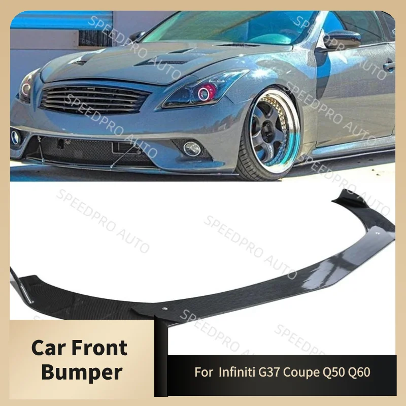 

Для I-nfiniti G37 Coupe Q50 Q60 автомобильный передний бампер, автодиффузор, разветвители, крышка, спойлер, комплект кузова, внешние детали, черный