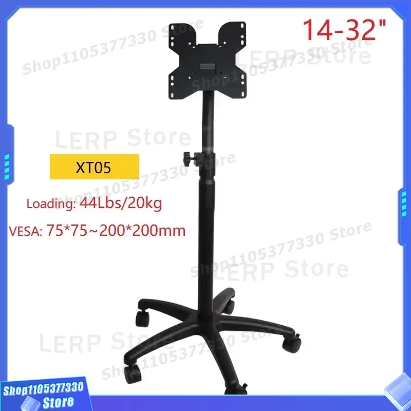 Mobile TV Cart for Flat Panel LED LCD Plasma Monitor Stand with Camera Tray AV Shelf High Quality Rolling Display Bracket