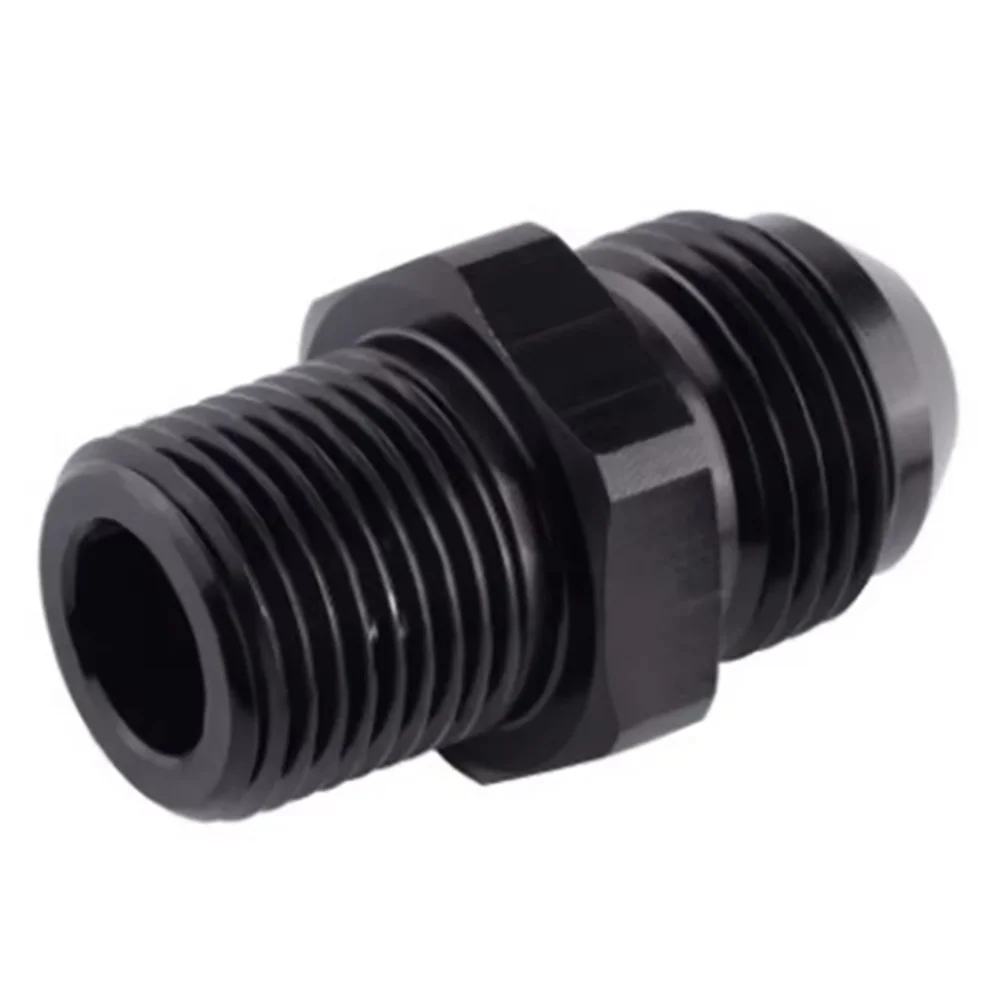 AN3 AN4 AN6 AN8 AN10 AN12 To 1/8 1/4 3/8 1/2 3/4 NPT Oil-cooled Adapter Universal Straight Fuel Hose Adapter Pipe Thread Fitting