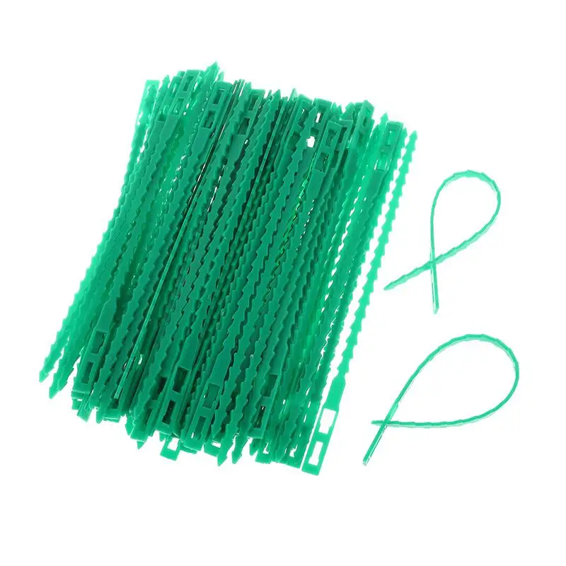 Reusable Garden Cable Ties Plant Vine Tree Shrubs Support Fastener Locking Nylon Adjustable Zipper Cables Ties Organizer Tools
