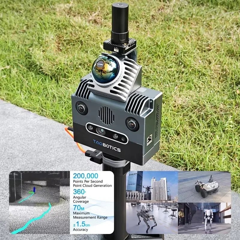 TAOBOTICS GeoScan S1 Handheld SLAM Scanner Integration High-precision Multiple-mode 360 LiDAR Scanner for Survey Equipment