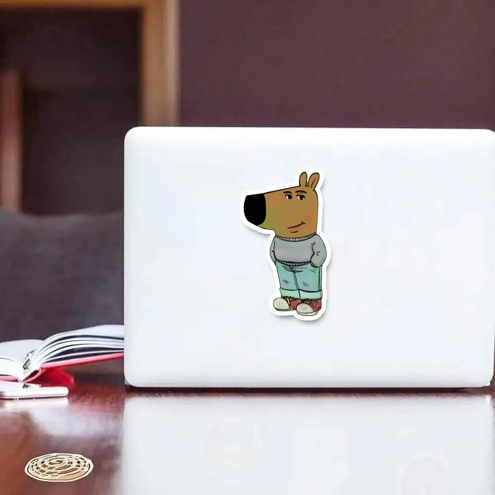 10Pcs Funny Chill Guy Girls Dog Meme Stickers Graffiti Decals For Laptop Phone Case Notebook Water Bottle DIY Decoration image 4