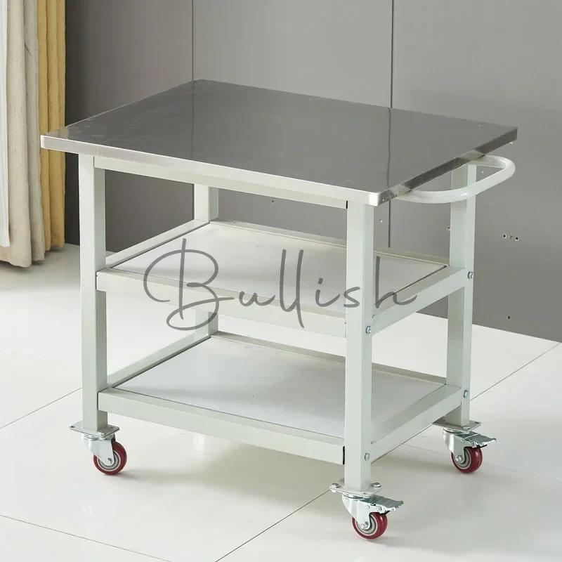 Hand push anti-static heavy duty workbench anti-static mobile workbench material transfer truck