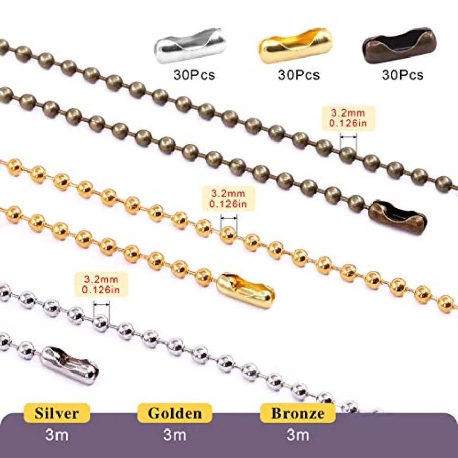 3Pcs 3 Colors 120