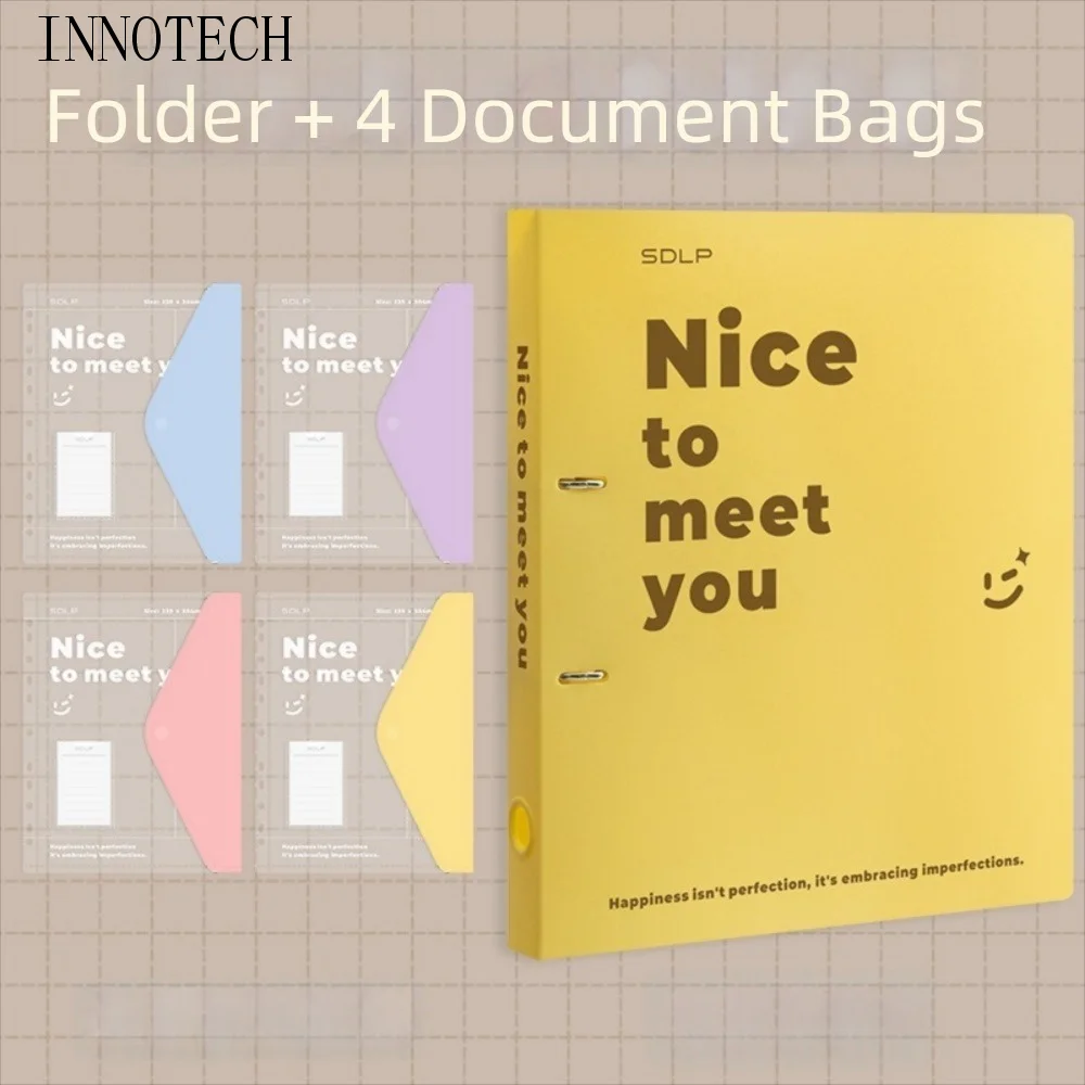 

Многофункциональный набор папок для документов из полипропилена, большой емкости, со съемными 2-кольцевыми кольцами, водонепроницаемые папки формата А4 для студентов