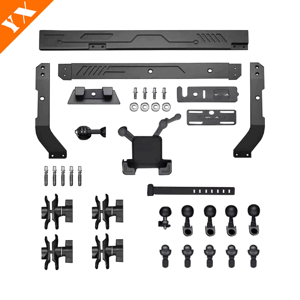 For Ford bronco 2024 2025 accessories Central Control Rail Bracket, Extended Car Platform, Motion Camera, Phone Holder