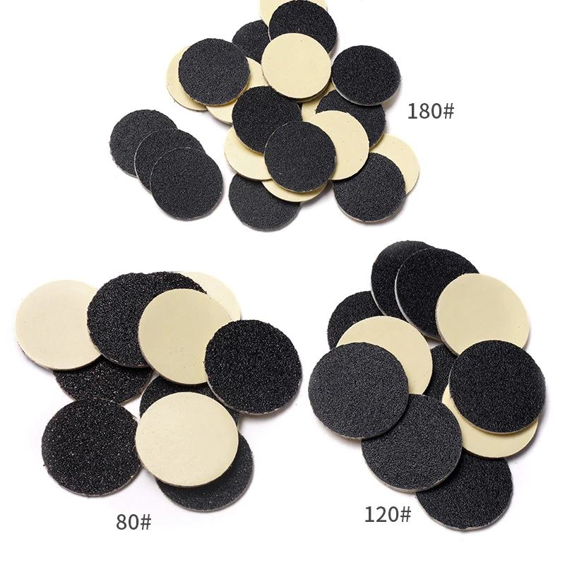 50 Stück austauschbares Schleifpapier 25mm Metalls ch eiben schaft Pediküre Nagel bohrer Fuß Kallus abgestorbene Haute nt ferner Fußpflege werkzeuge