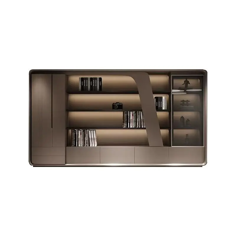 Modern Design Bookshelf High Quality Durable Direct Export Solid Wood Bookcases for Bedroom Living Room School