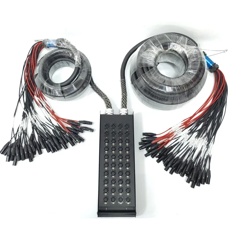 2026/40-Way XLR Female Male Multi-Core Line PVC Recording Studio 1080p Resolution Junction Box 40-Channel Multi-Recorder Shielde