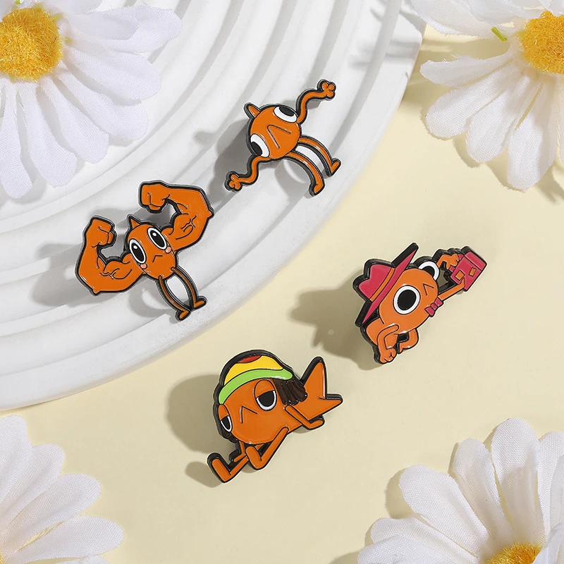 2-5pcs/set Cartoon Anime Movies Enamel Pin Cute Sheep Magical Cat Rabbit Game Inspiration Badge Lapel Brooch Jewelry Gift Friend