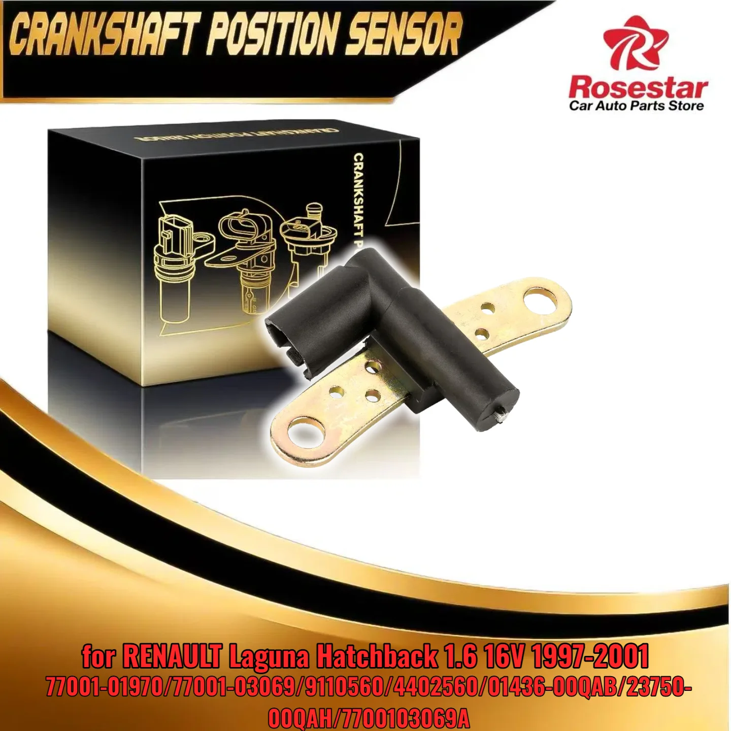 

4402560 Crankshaft Sensor Pulse Generator Speed Sensor fits Opel Arena 1.9 D 01436-00QAB 23750-00QAH 7700103069A