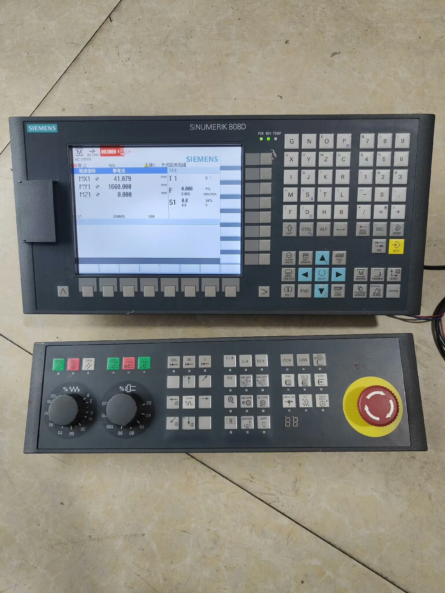 

6FC5370-1AM03-0AA0 6FC5303-0AF35-0AA0 CNC Controller Panel for Siemens