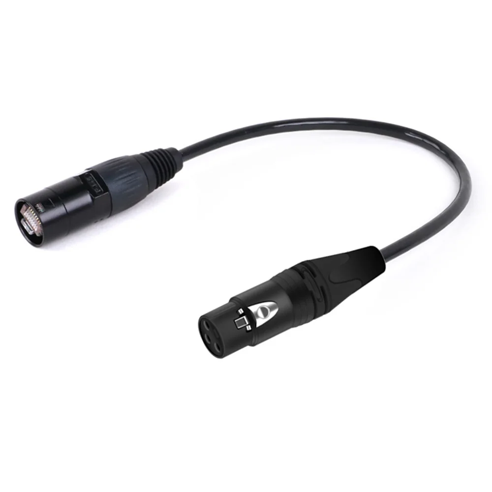 STP RJ45 Cat5/5e/6 Outdoor Ethernet Cable,3Pin XLR Female to RJ45 8P8C Male Network Connector for Stage and Recording Studio