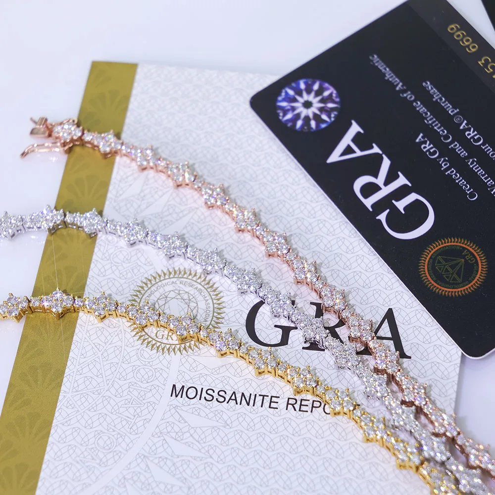 Thumbnail 3 - #90 Latest Moissanite Tennis Bracelets Offers