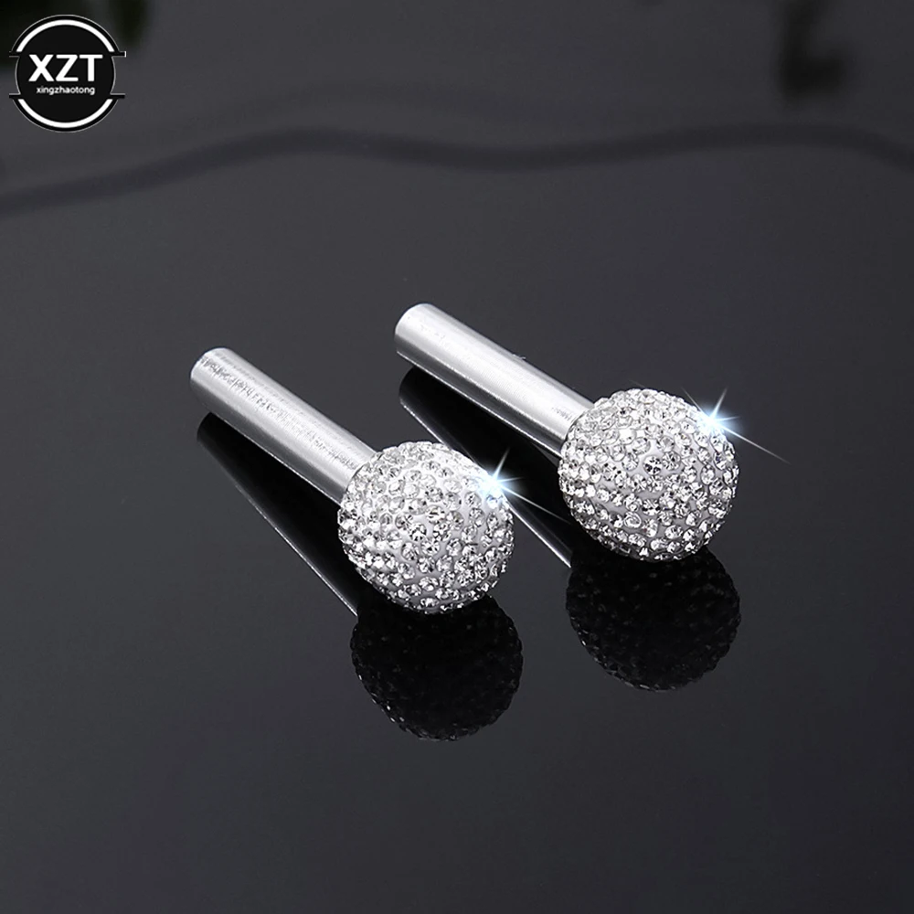 Diamond Bling Car Door Pin Lock Knob Pull Pins Aluminum Alloy Car Door Handle Security Auto Door Latch Lock Pin Auto Accessories