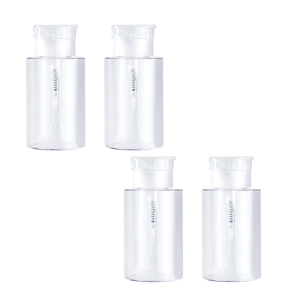 4 Pcs Press Pump Bottle Empty Lotion Container Subpackaging Travel Dispensing Bottles Hand Soap Dispenser