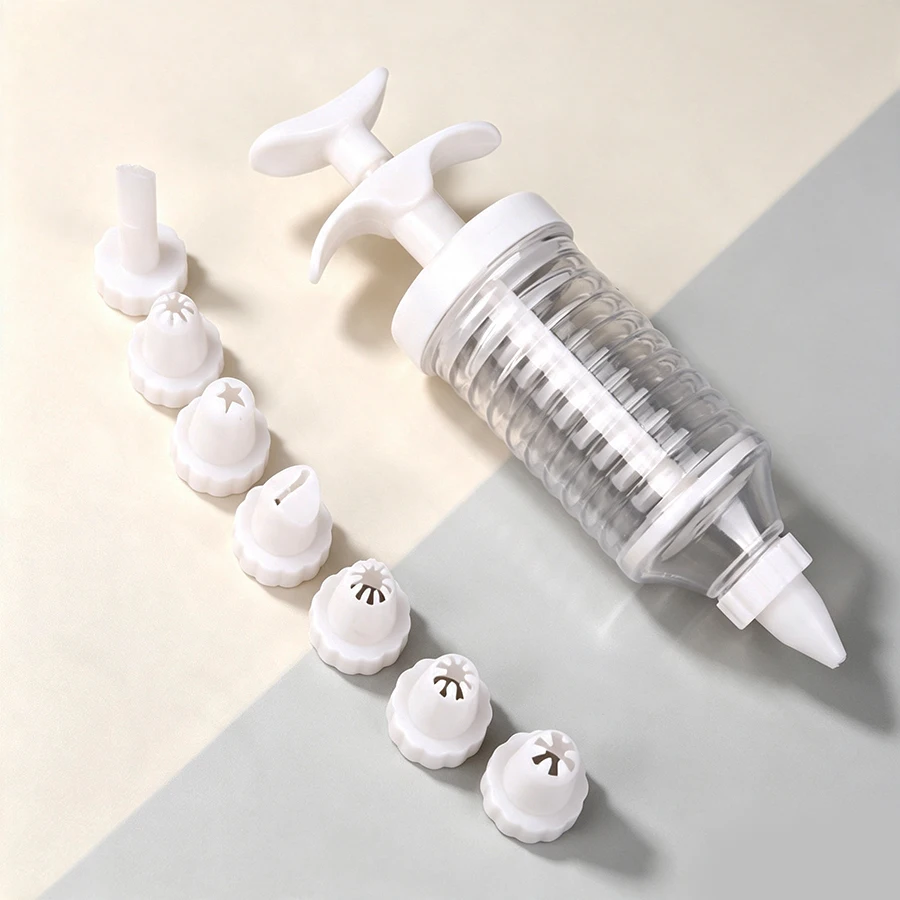 Zarte Tortendekoration Spritztüllen-Set mit 8 Düsen für Kuchengießerei und Backen – Detail 1