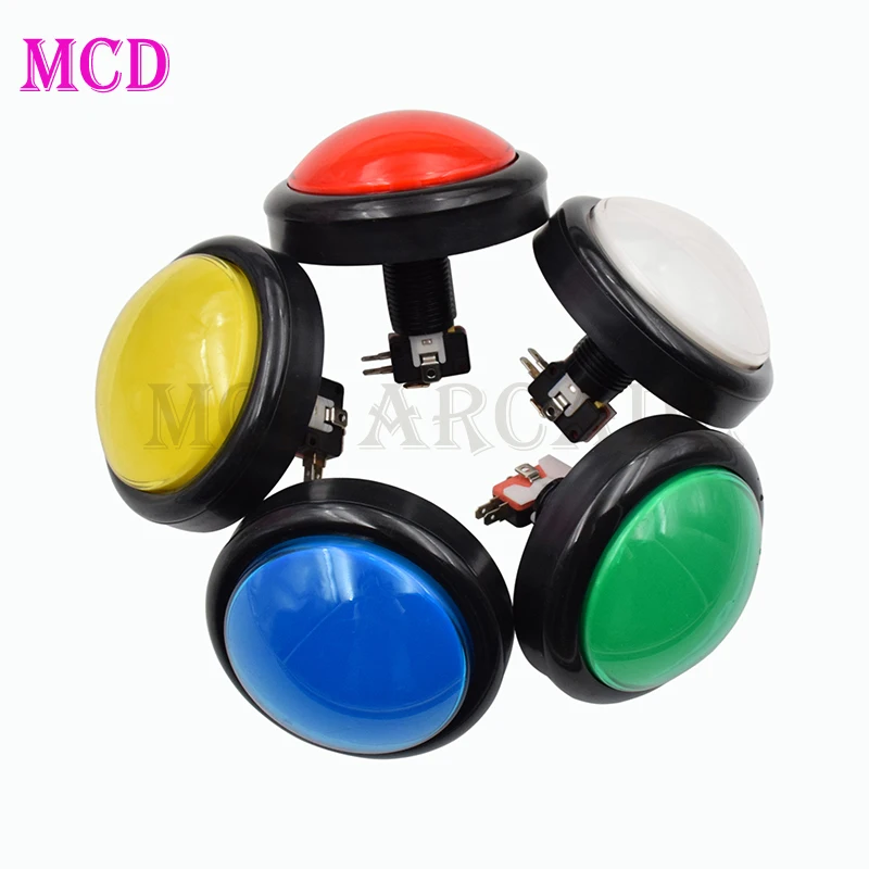 

100 мм Большой Купол 5 В/12 В светодиодное освещение с микропереключателем для DIY аркадных фотографий