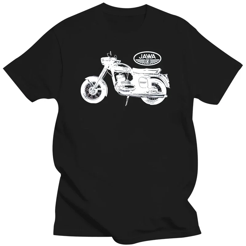 2023 Cool Jawa Motorcycle T-Shirt Men Women  1950 1950 Cylinder 350 Motorrad Cotton EU Size Unisex Tee Fashion Hip Hop Tops