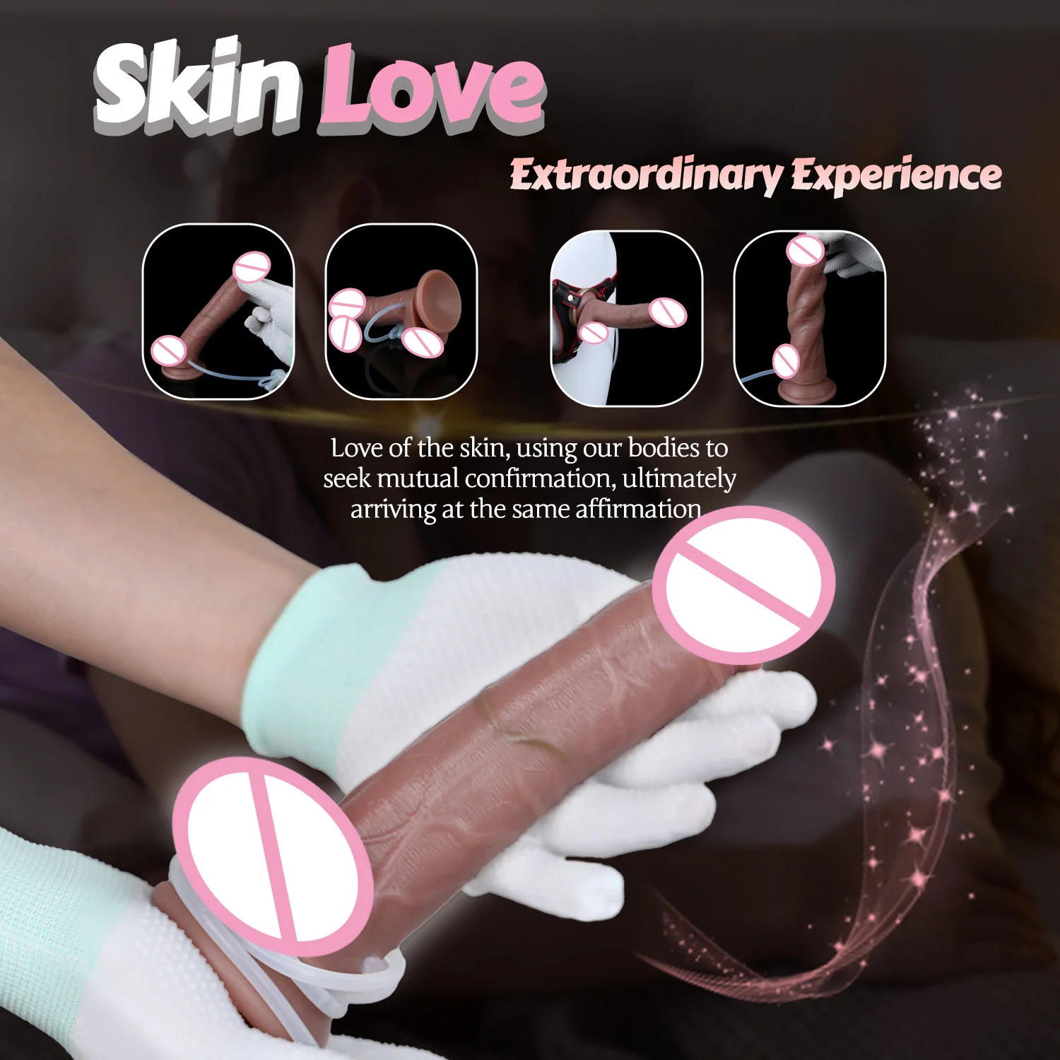 SMMQ Realistic Skin Feeling Penis Squirting Dildo With Suction Cup Thick Anal Plug Vaginal Stimulation Erotic Toys For Women