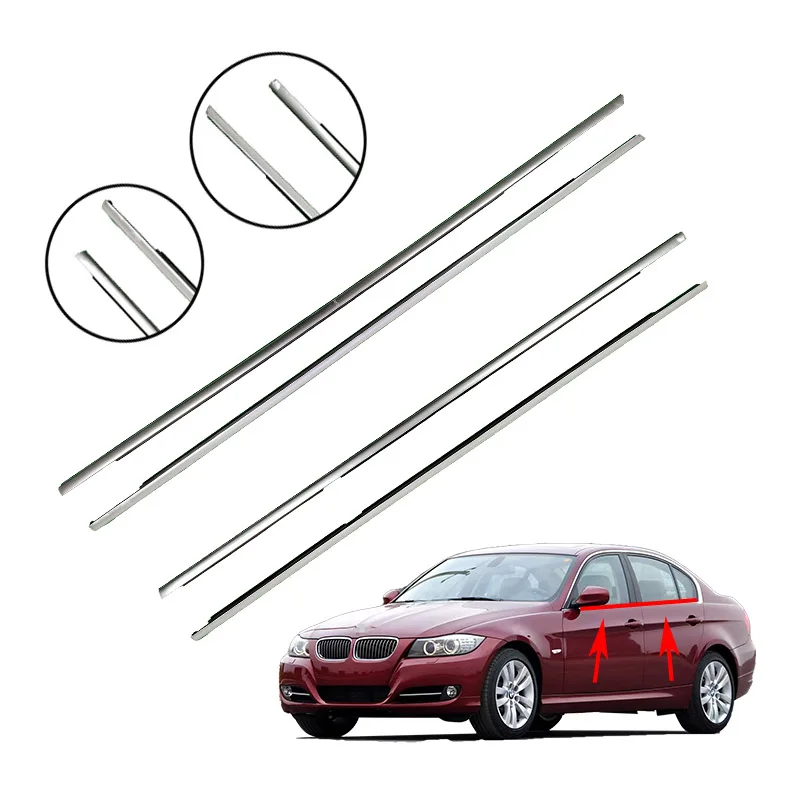 Car Auto Window Strip Weatherstrip Door Belts Molding Trim Outside  for BMW three series E90 51337060236 51357060250