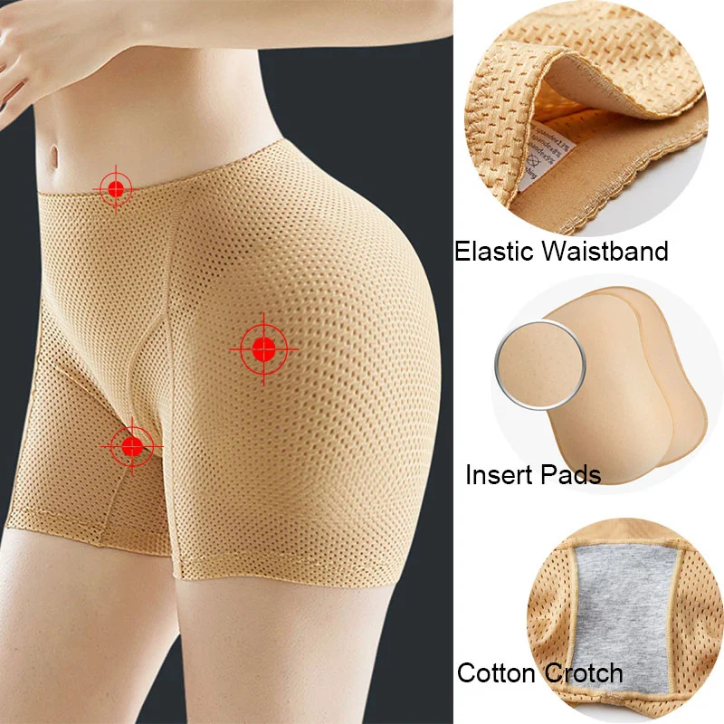 GUUDIA Hip Enhancer Hip Butt Cushion Hips Cushion Padded Panties Control Panties Butt Lifting Lifter Buttock Mesh Little Hole