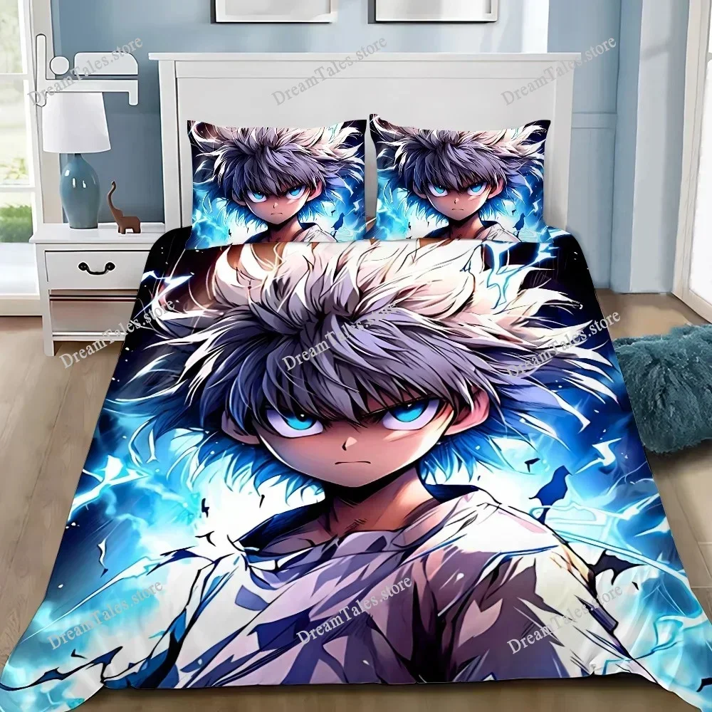 Home Textile Cartoons Hunter X Hunter Cover Duvet Cover Pillow Case Boy Girl Polyester Bedding Set King Queen Twin Size963