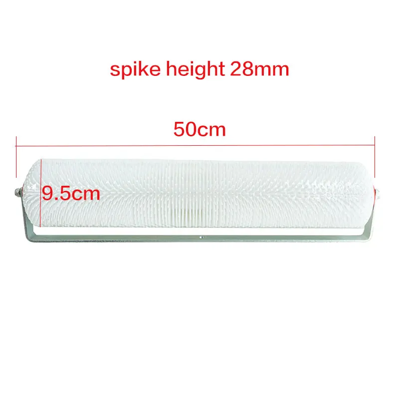 20inch Self-leveling Screed Spiked Roller 50cm Spike height 13mm/28mm Plastic Roller Berry Epoxy Floor Paint Tools Professtion
