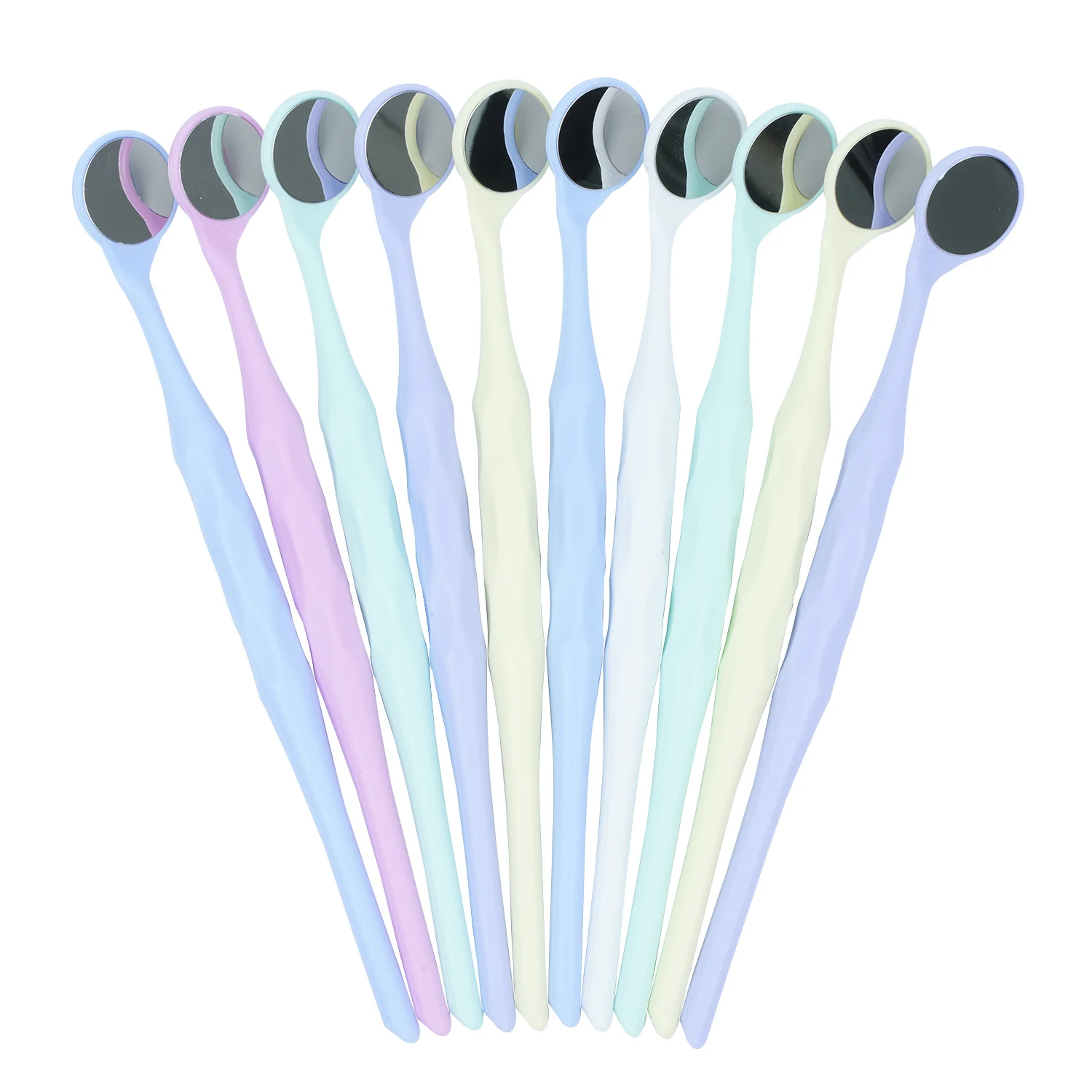 JOLANT 10PCS Single Double Sided Anti-fog Dental Mouth Mirror Autoclavable with Handle Fibre Glass Oral Mirrors Reflectors