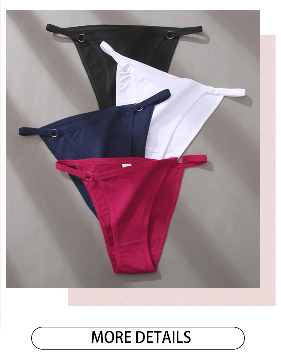 FINETOO 3 Teile/satz frauen Baumwolle Höschen Niedrige Taille Bikini-Slip M-2XL Damen Unterwäsche Weibliche Weiche Feste Unterhose Dessous Neue – Detail 21