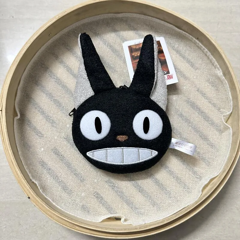 Delivery Services Bag Black Cat Kiki Cartoon Cute Plush Mini Change Bag Card Bag Pendant Earphone Bag