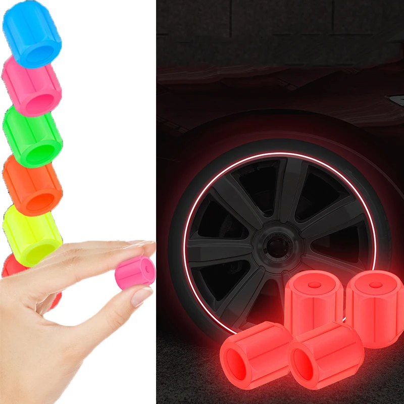 

8/12/16Pcs Mini Luminous Tire Valve Caps Car Motorcycle Glowing Valve Cover Tire Wheel Hub Styling Decor Autos Accesorios