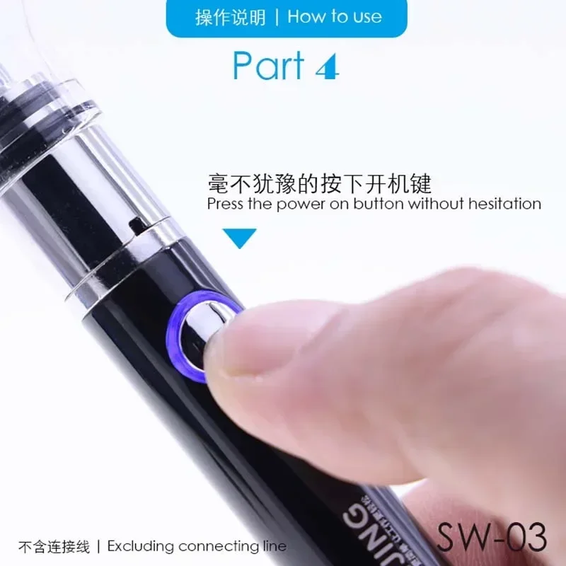 MIJING SW-03 Rosin Atomizing Pen For Phone Mainboard PCB Short Circuit Detector Without Electric Soldering Iron Smoke Tools