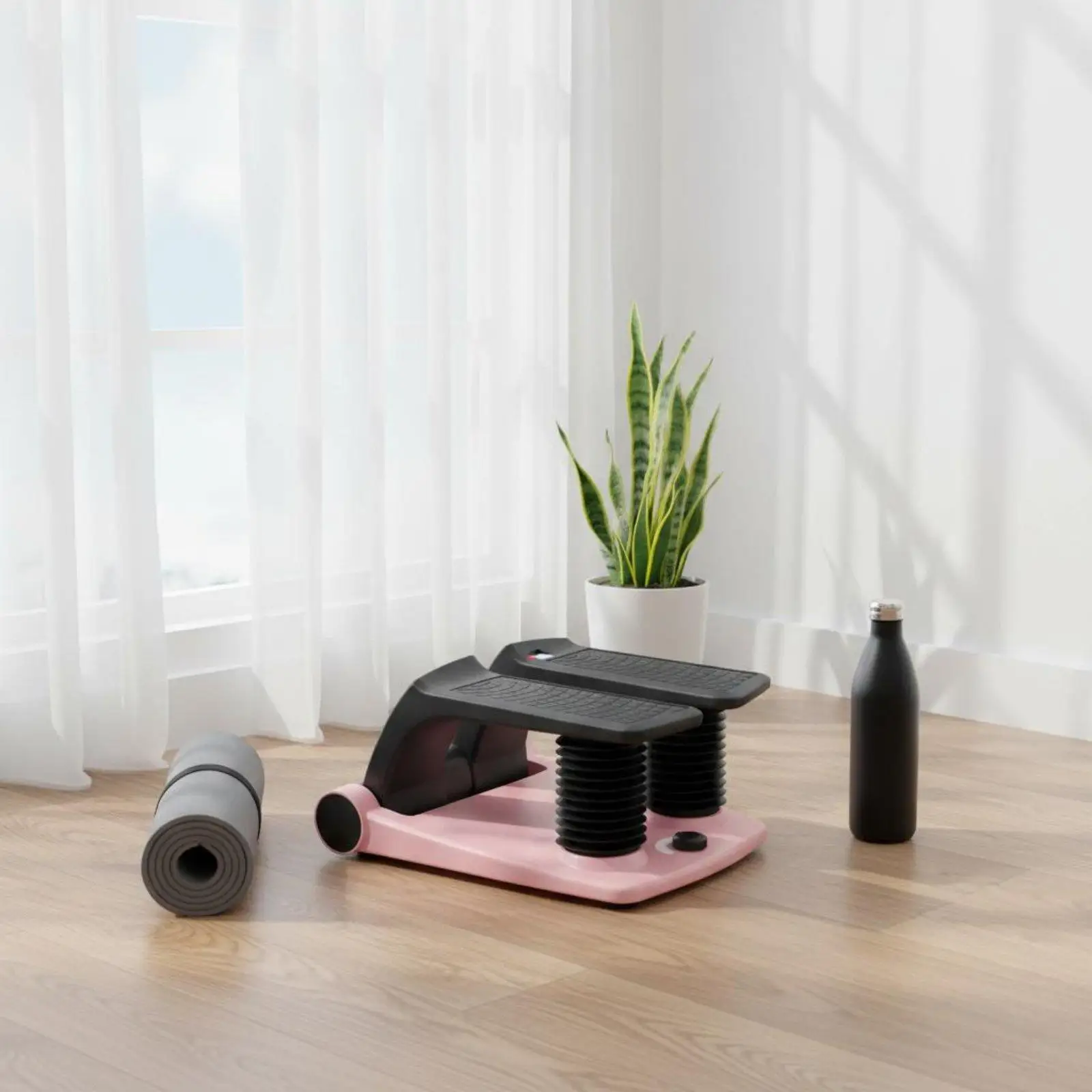 Vibration Stepper Leg Workout Personal Stepping Machine Portable Exercise Step Machine for Home, Indoor