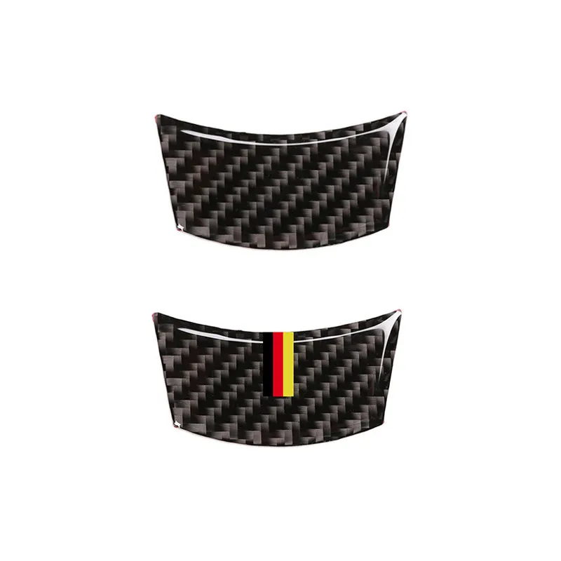 Car Styling Real Carbon Fiber Steering Wheel Sticker Stripe Trim For BMW 5 Series E60 2004 - 2009 2010 520li 523li 525li