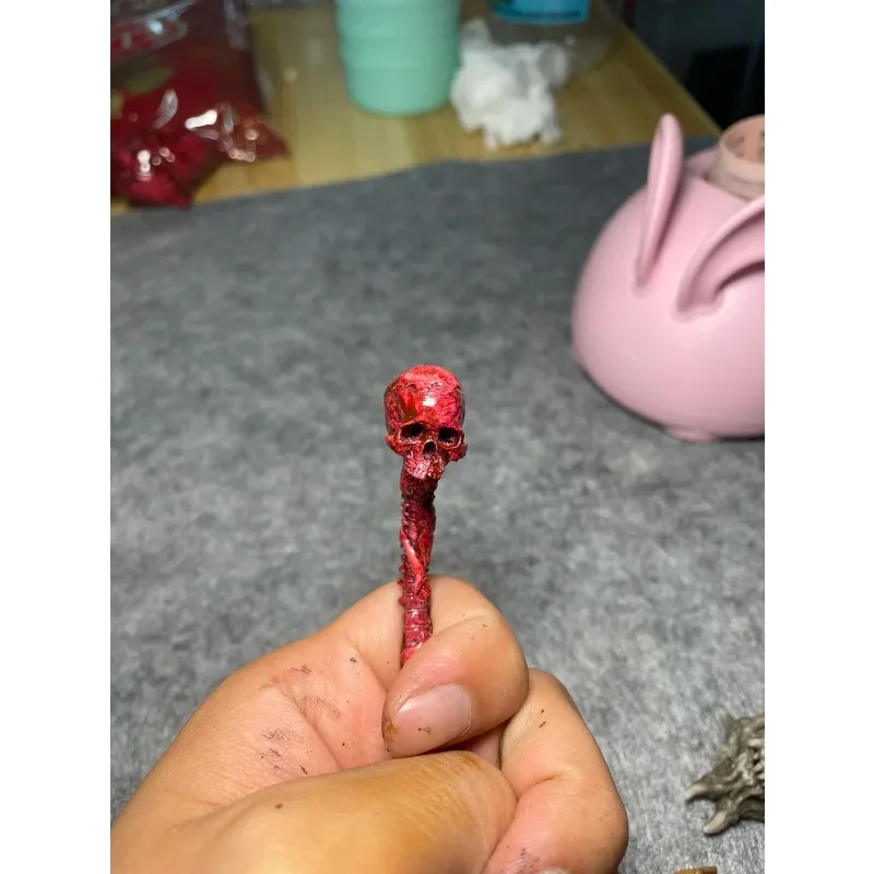 NECA Iron Warrior Prizes Accessories Alien Iron Blood Skull Cervical spine Skull Decoration 1:6 1/12 Soldier Scene Home