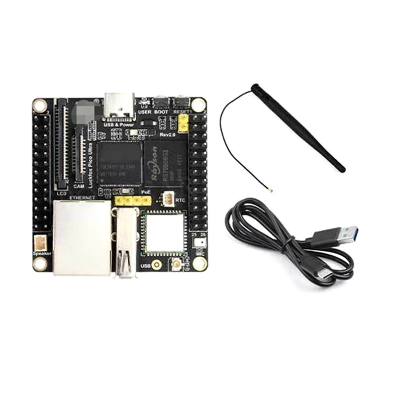 

Reliable-For Luckfox Pico Ultra Development Board RV1106 Micro Linux Motherboard, 8GB EMMC With-WIFI-No-POE