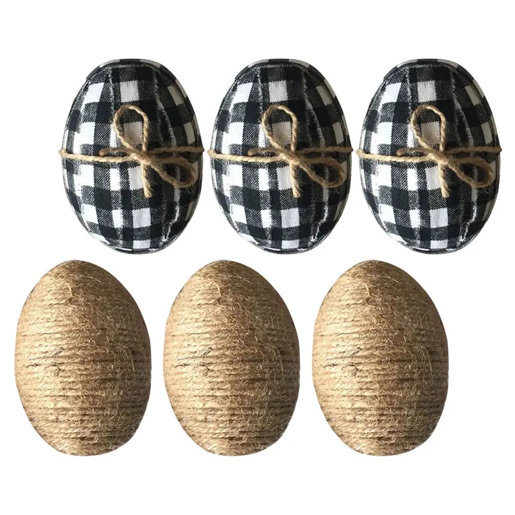 

6pcs Simulation Egg Decorations Party Home Festive Hanging naments Easter Egg For Home Fake Eggs Toys Spring Decor