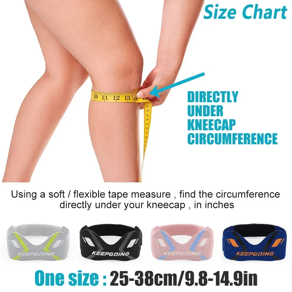 1/2PCS Patella Band Protection Kneecap Knee Tendon Support Strape Brace Adjustable Absorption Compression Pad Basketball