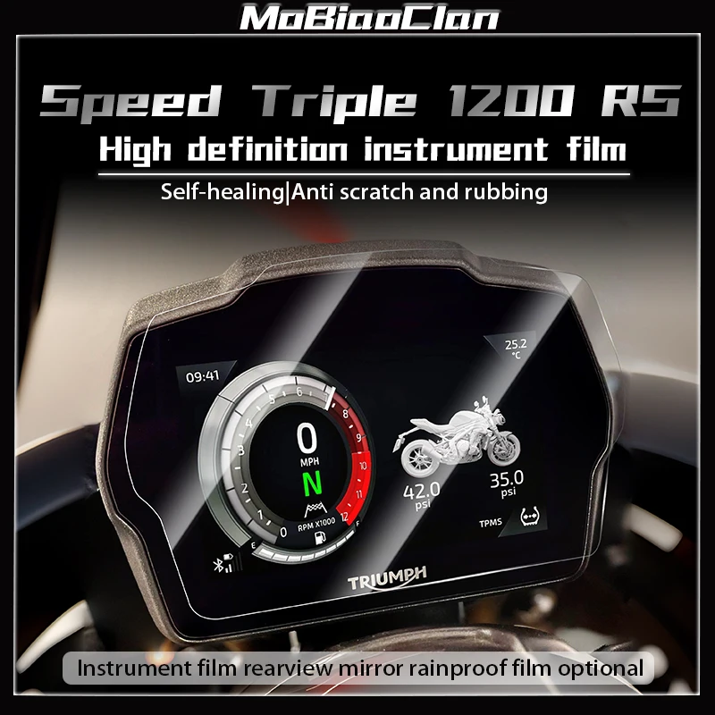 For TRIUMPH SPEEDTRIPLE 1200RS Instrument film high-definition anti scratch self-healing film