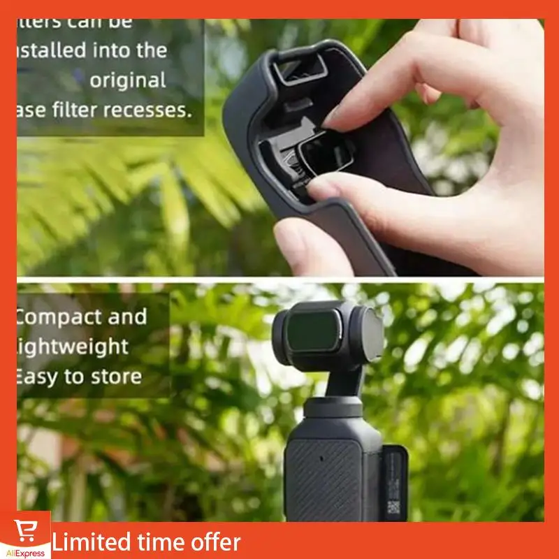 مجموعة فلاتر عدسات جديدة لمرشح التصوير الفوتوغرافي الاحترافي DJI Osmo Pocket 3 بتصميم مغناطيسي Star 8X/LPR
