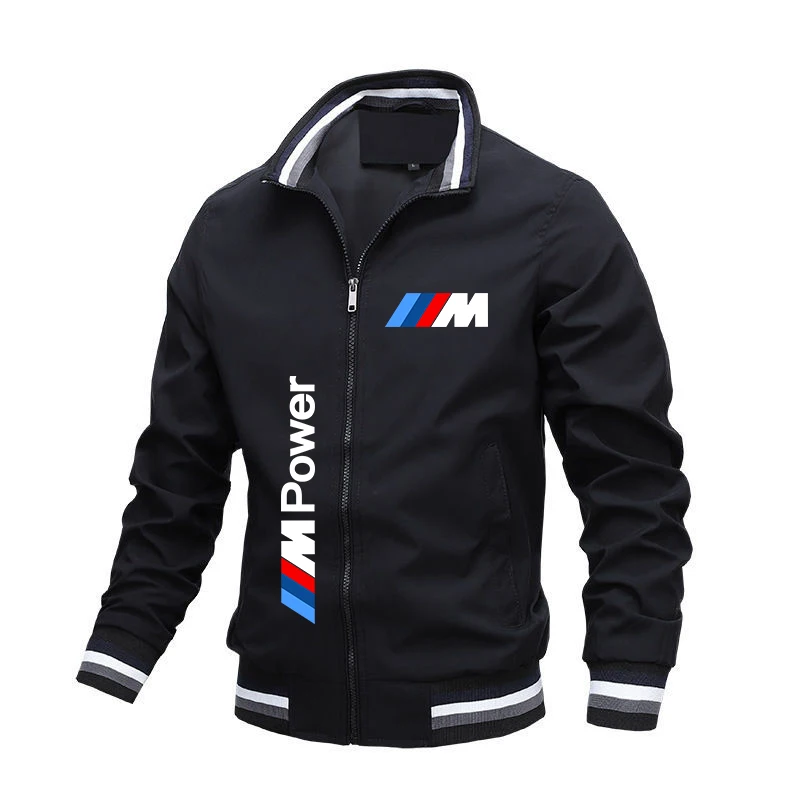 2024 New BMW Jacket M Power Logo Print Motorcycle Jacket Fashion Oversized Racing Biker Sportswear BMW Man Jacket Clothing Coats